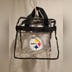 Clear Tote‎ Bag with Steelers Logo